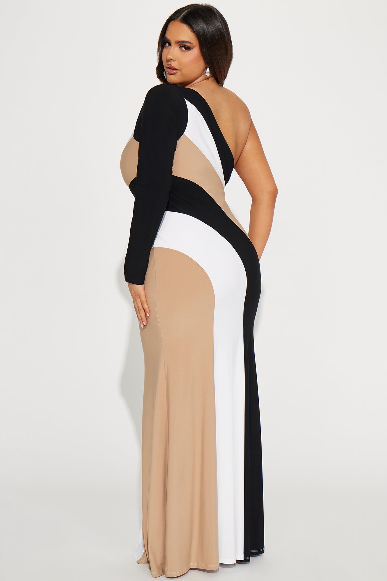 Phoebe Striped Maxi Dress - Black/combo