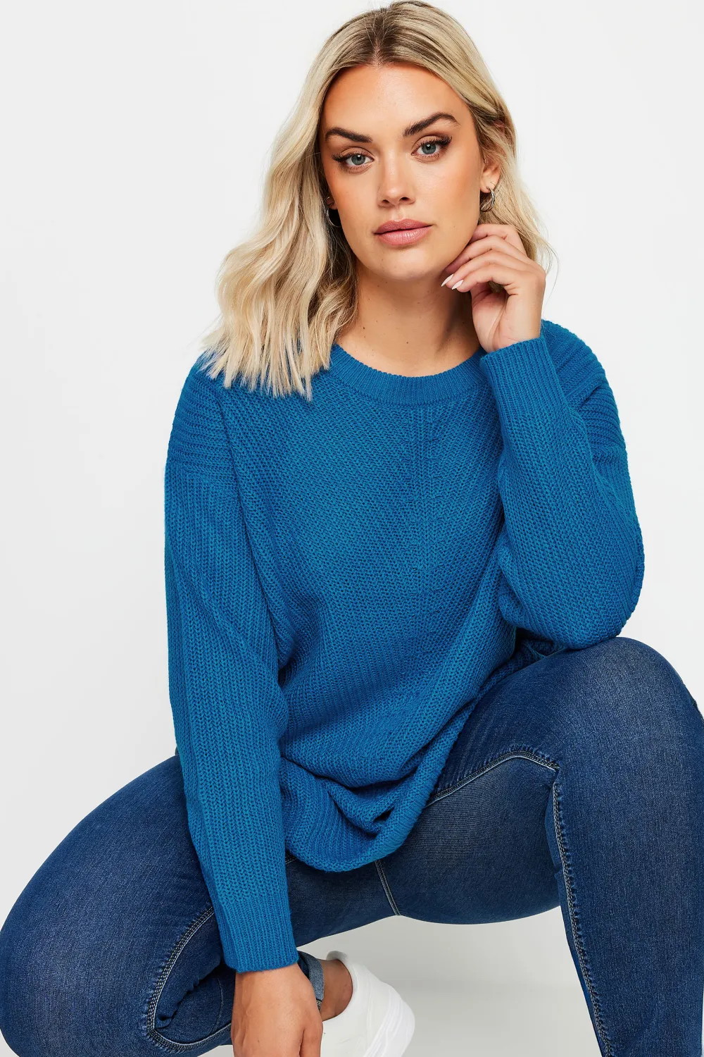 YOURS Curve Pink Essential Knitted Jumper