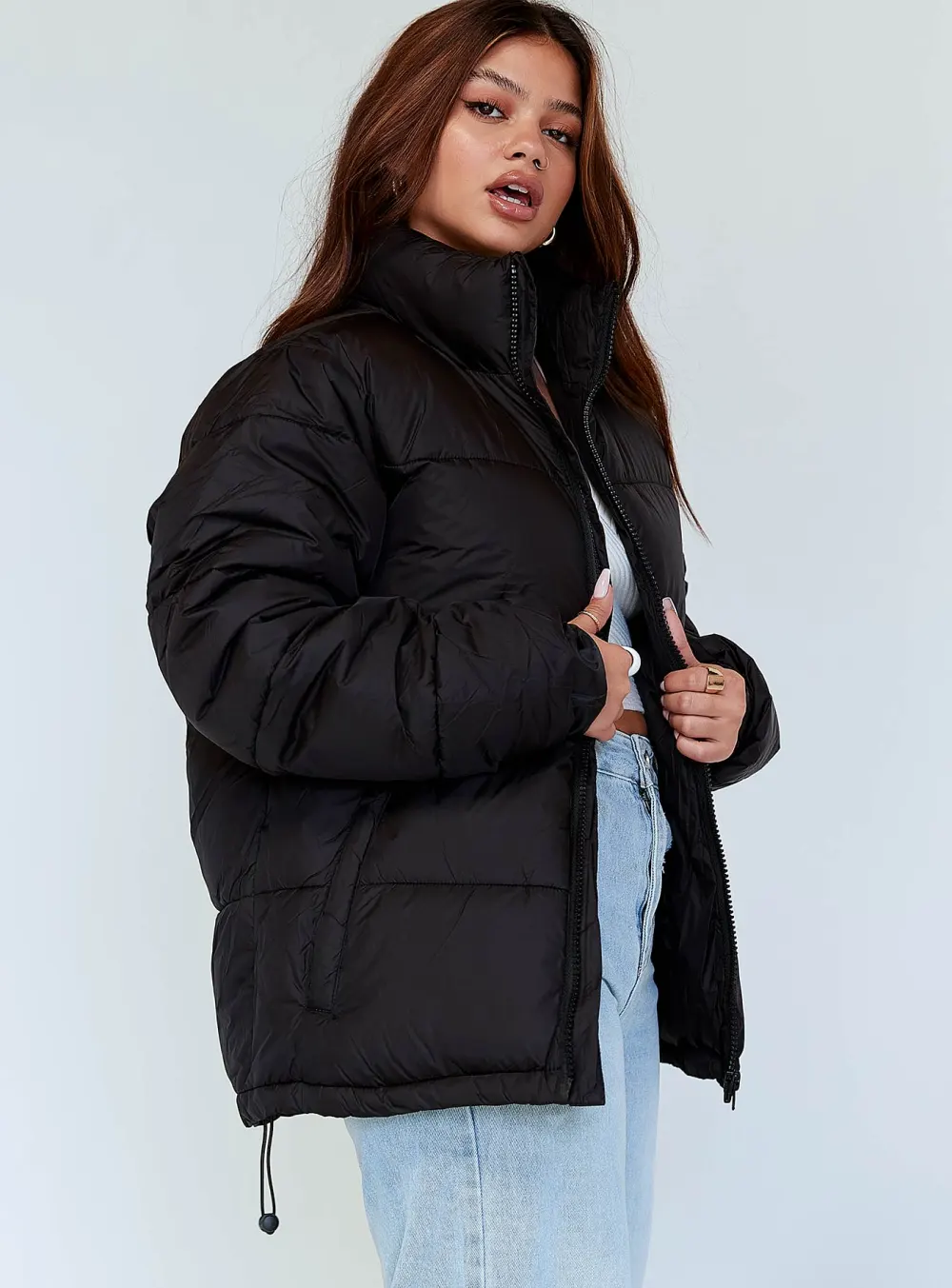 Selena Puffer Jacket Black