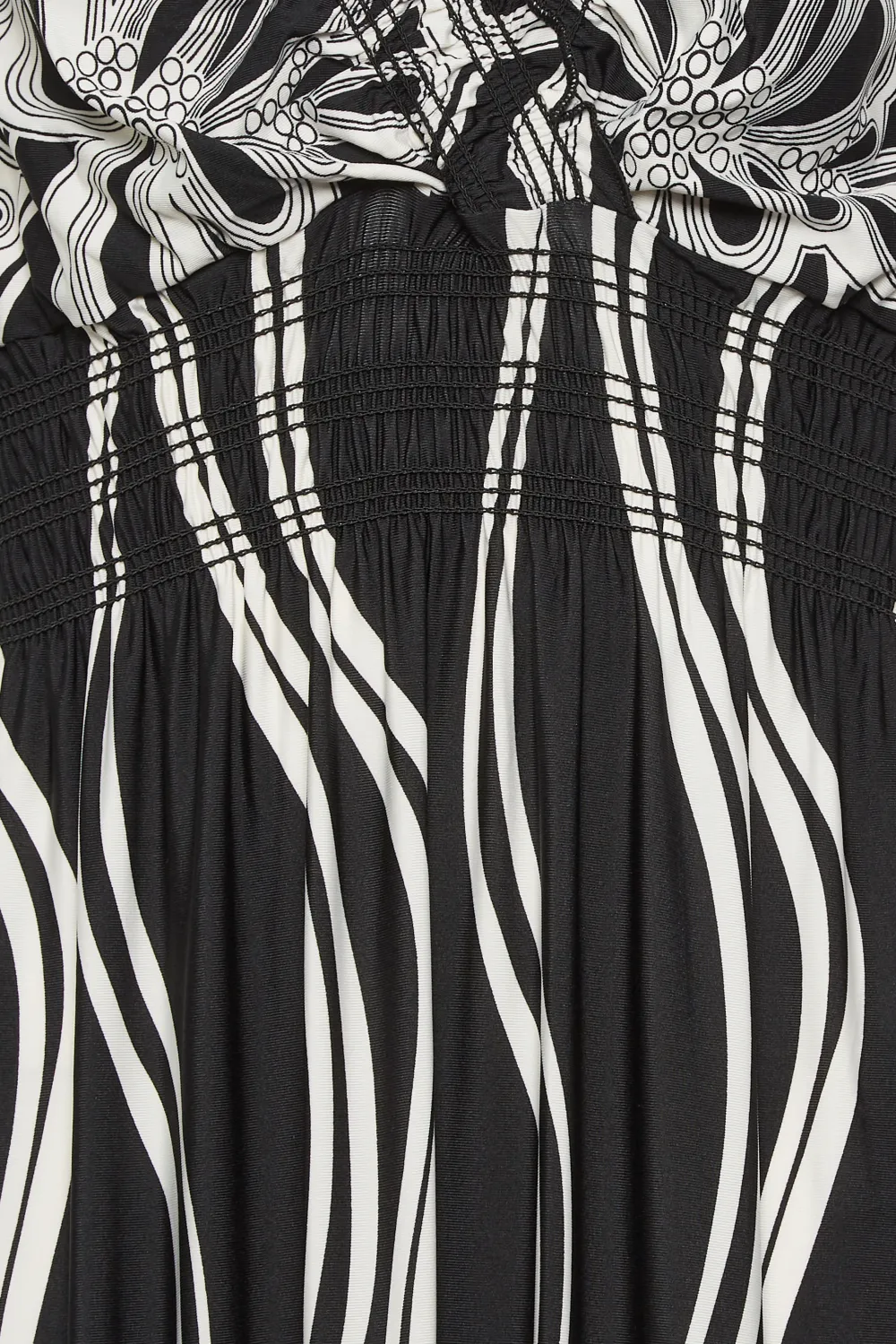 LTS Tall Black Monochrome Floral Maxi Dress
