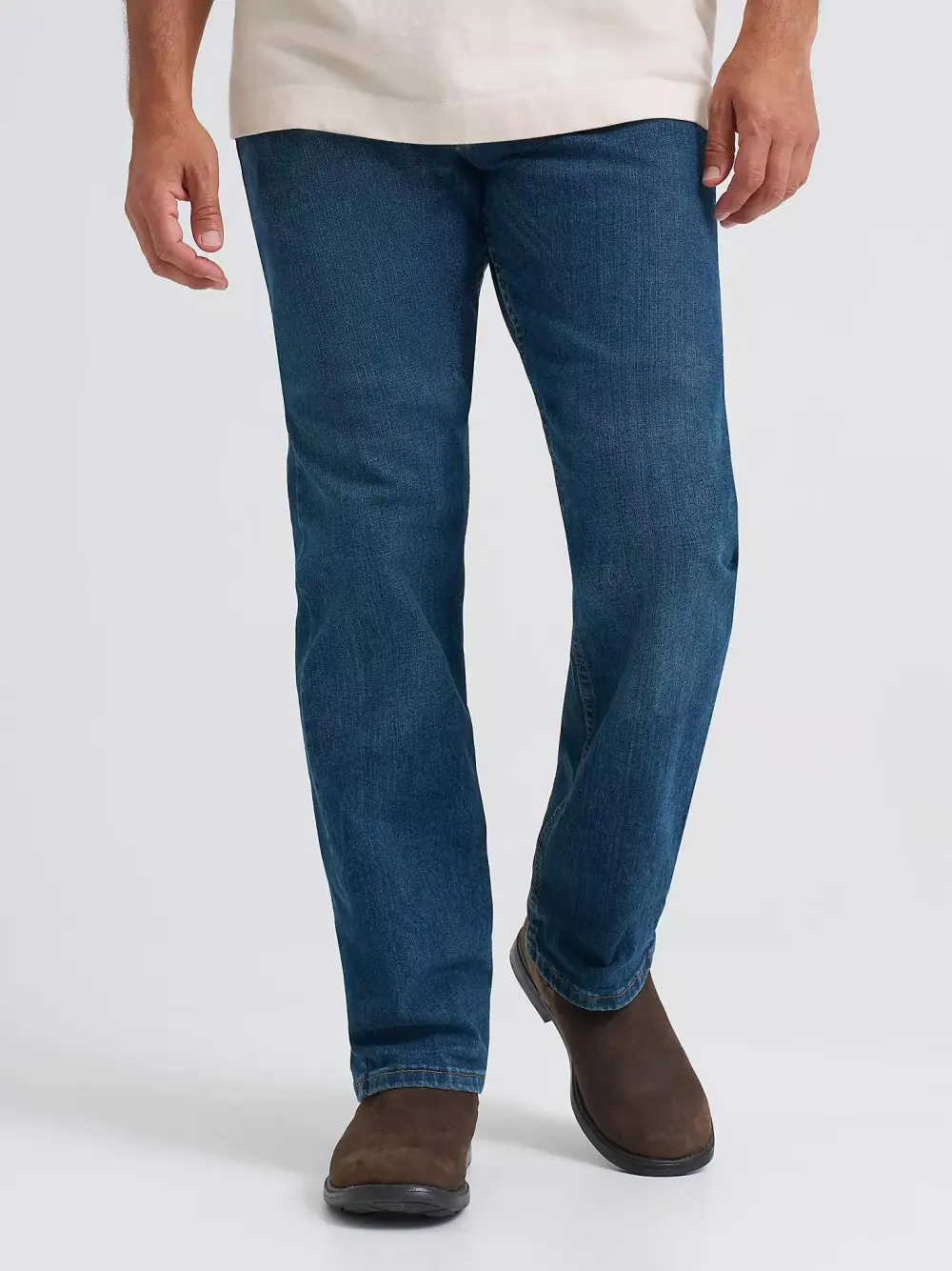 WRANGLER FIVE STAR PREMIUM DENIM FLEX FOR COMFORT STRAIGHT FIT JEAN IN TOMBSTONE