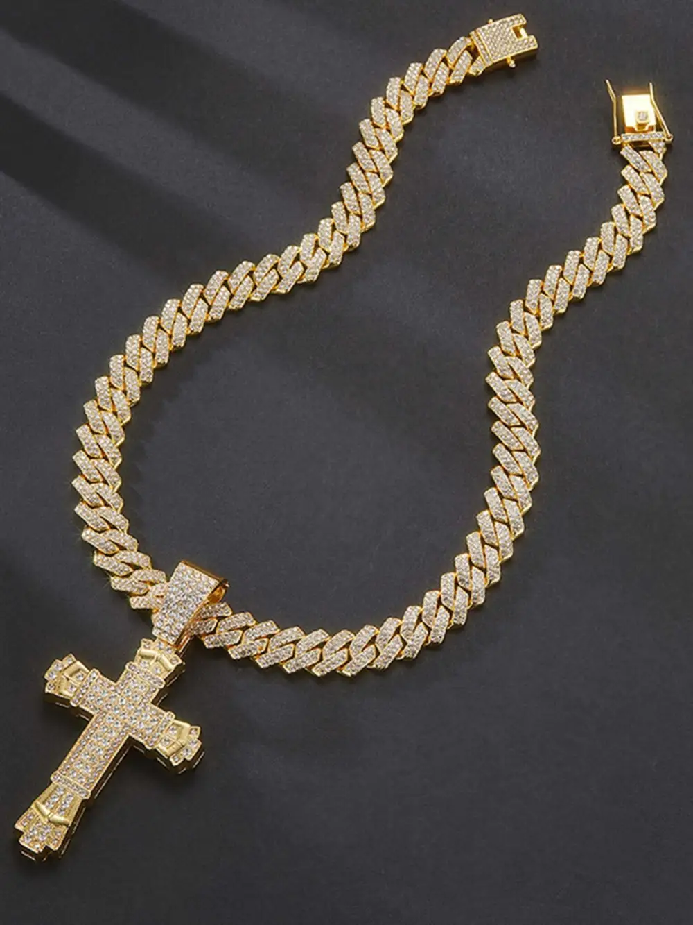 Diamond Cross Necklace - 1970