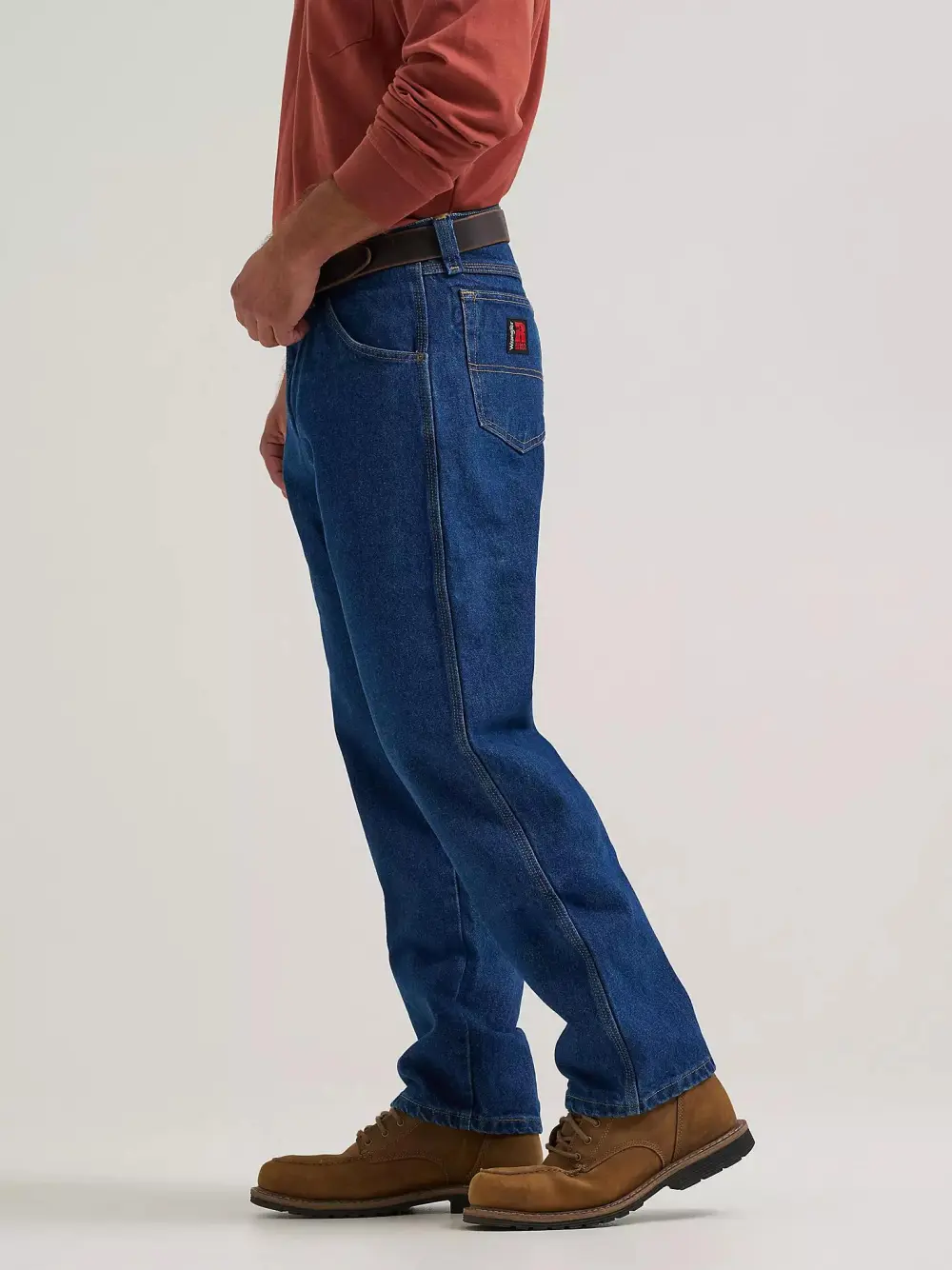 WRANGLER RIGGS WORKWEAR FIVE POCKET JEAN IN ANTIQUE INDIGO