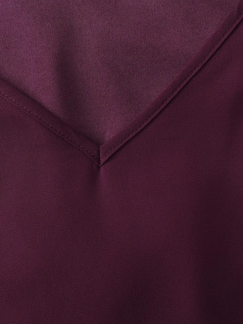 Ruffled Cut-Out Shoulder Flowy Blouse