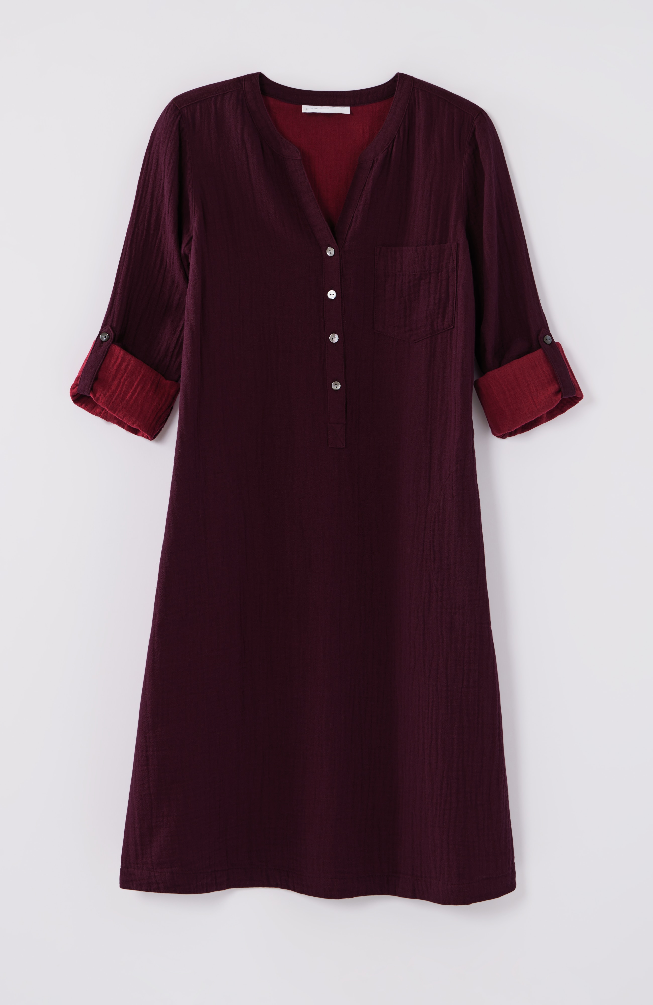 Pure Jill Color-Block Double-Cloth Dress