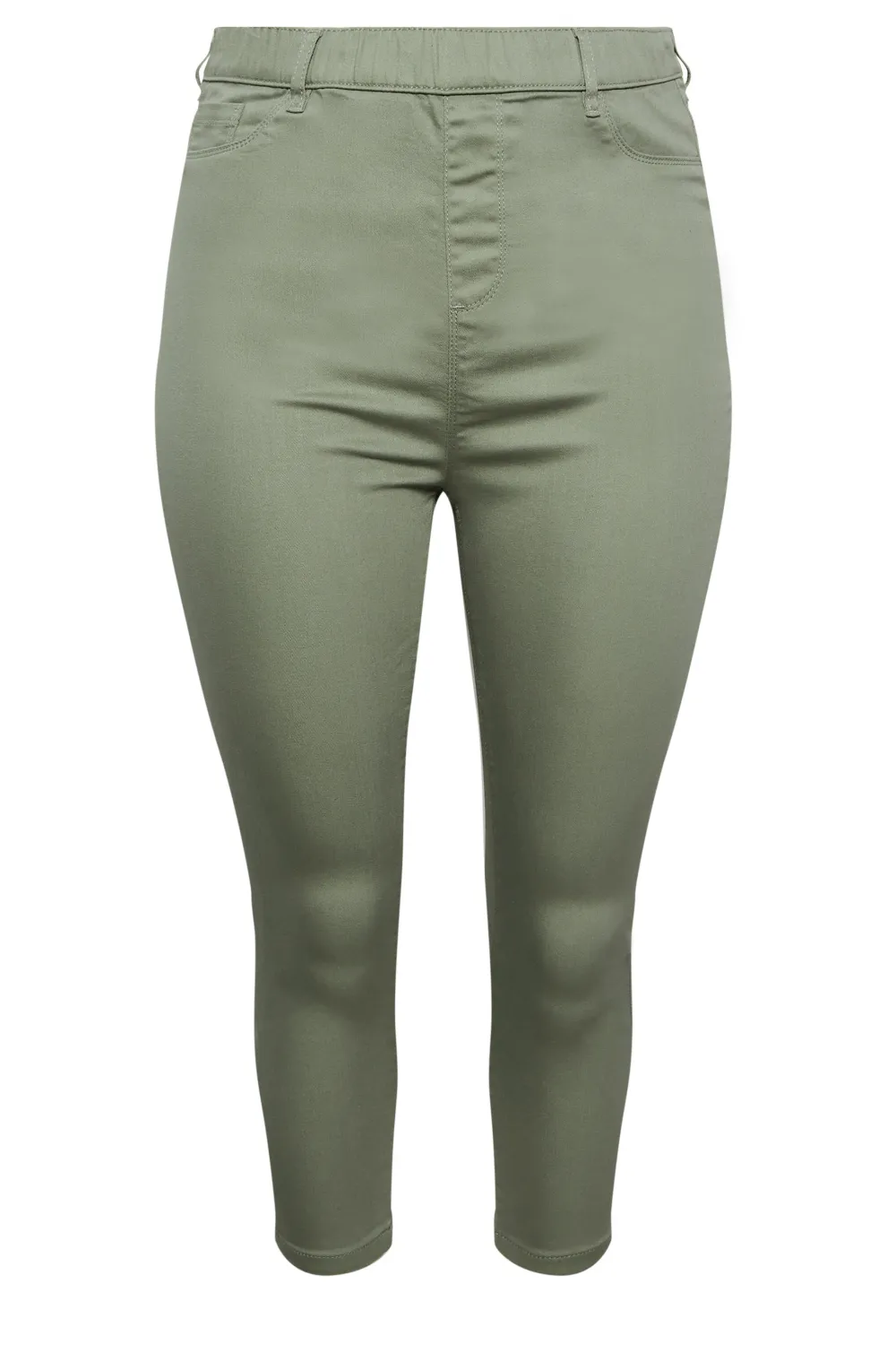 YOURS Curve Rose Pink Cropped Stretch GRACE Jeggings