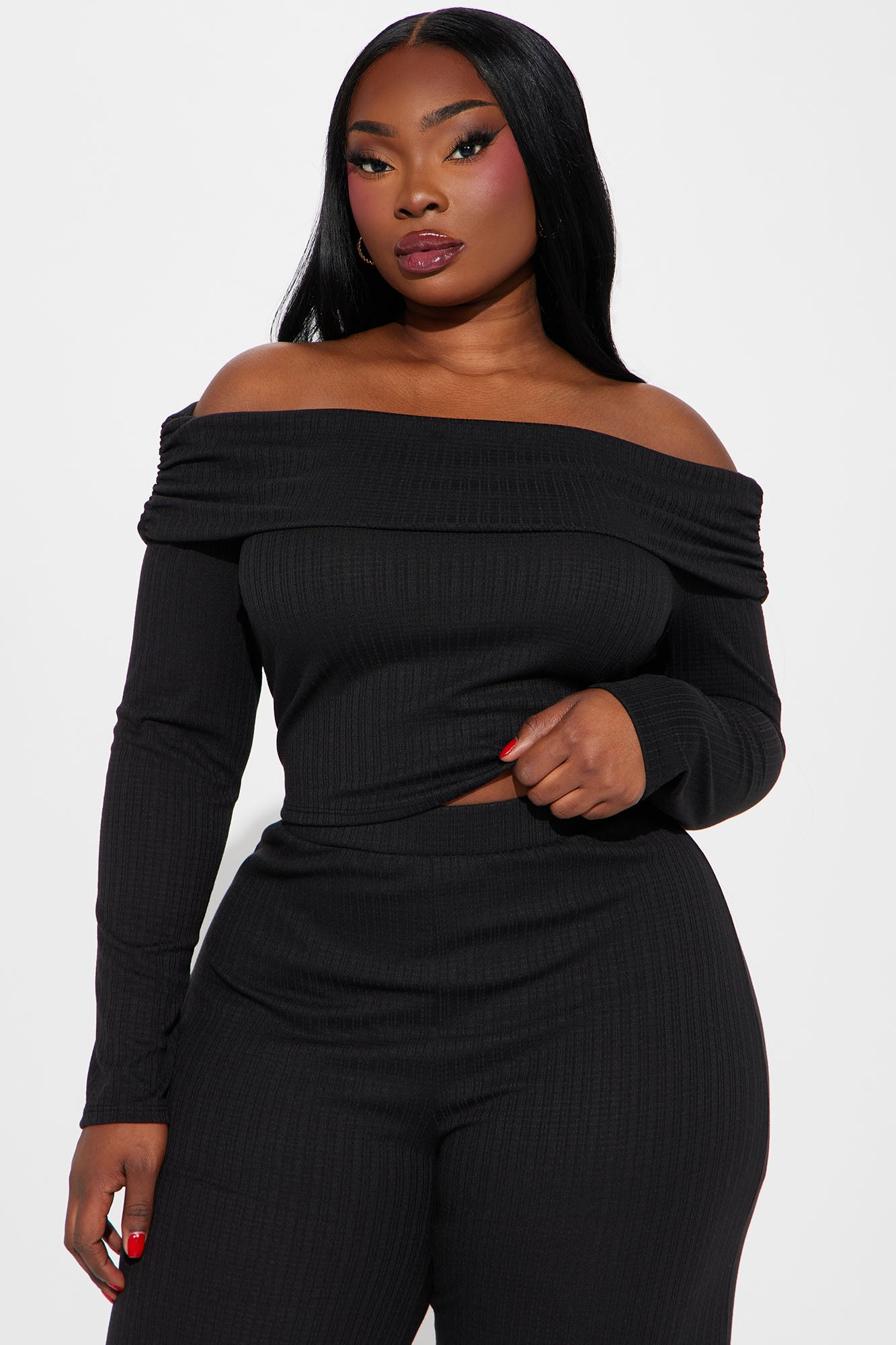 Always A Beauty Pant Set - Black