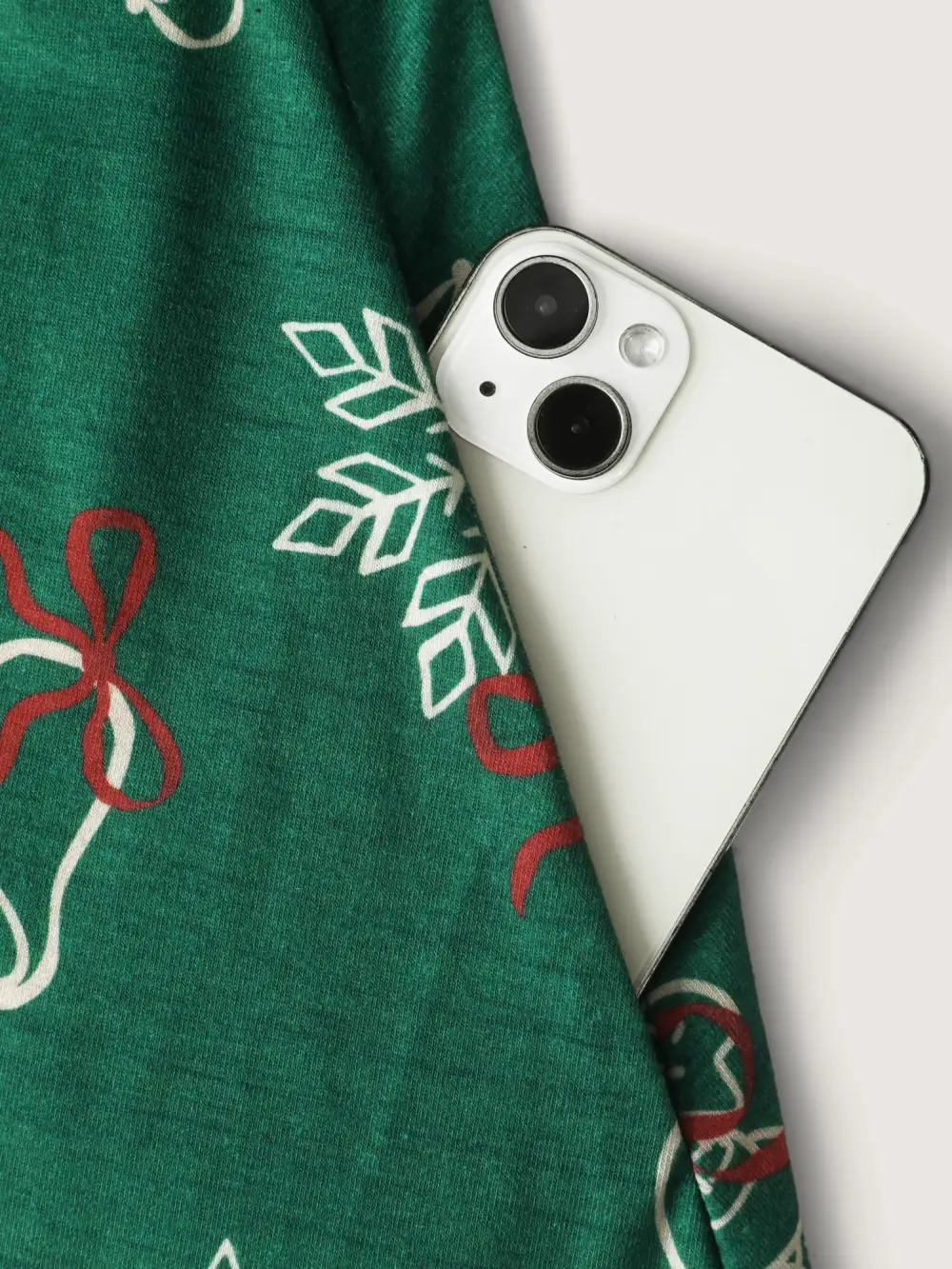 Tree Gingerbread Print Knit Jumpsuit