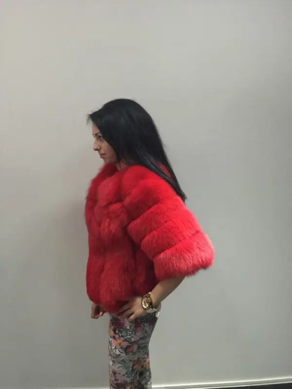 Red Fox Fur Jacket