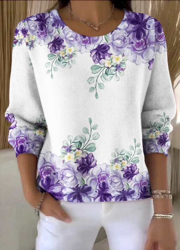 Vintage Floral Sweater