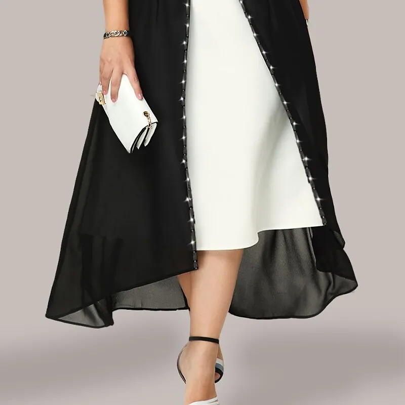 Women's Plus Size A Line Dress Midi Dress