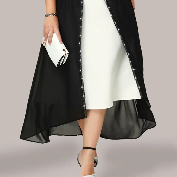 Women's Plus Size A Line Dress Midi Dress