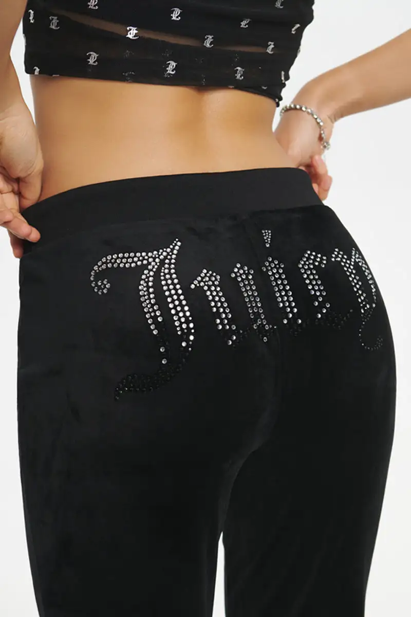Ombre Big Bling Velour Track Pants