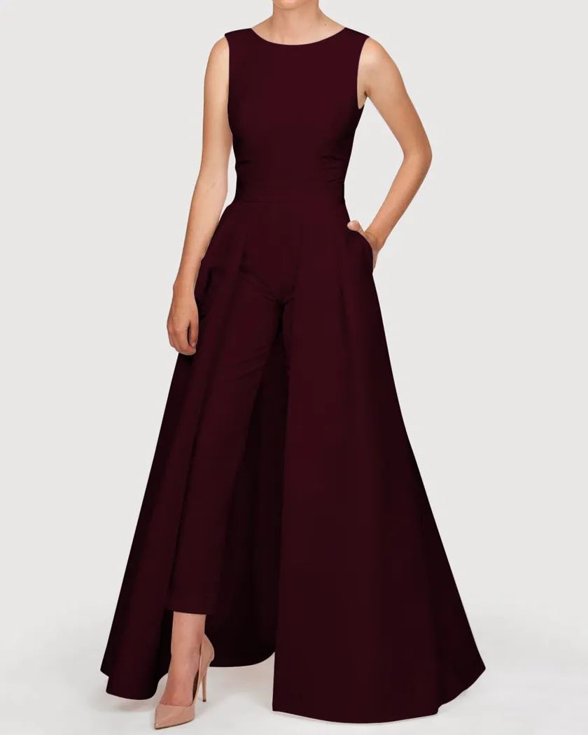 women's large swing jumpsuit sleeveless