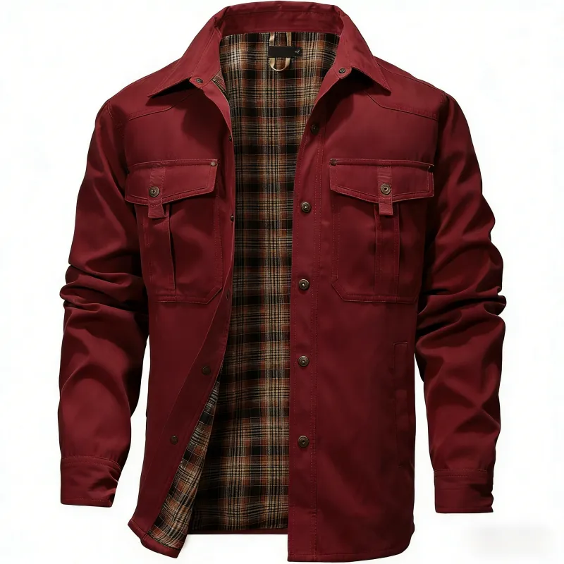 Men's Flannel Lined Smock Jacket