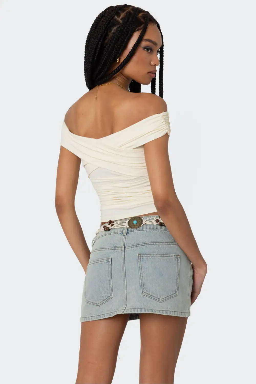 Crisscross Off Shoulder Top