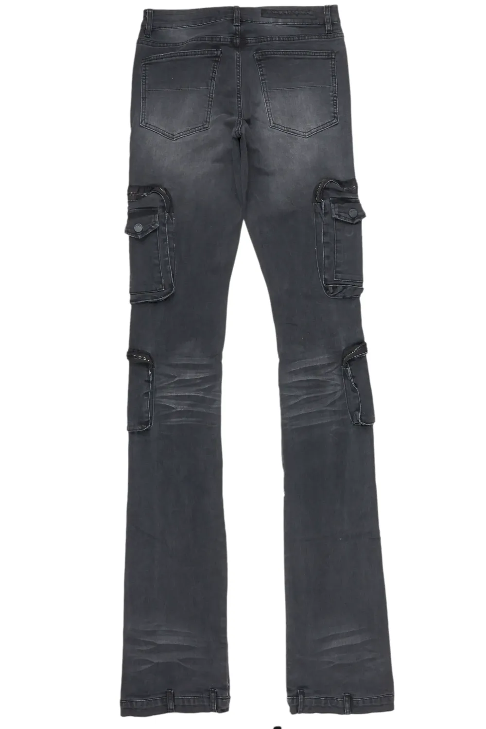 Shane Grey Wash Super Stacked Flare Jean