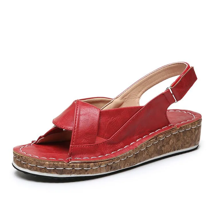 Women's Buckle Flat Heel Sandals