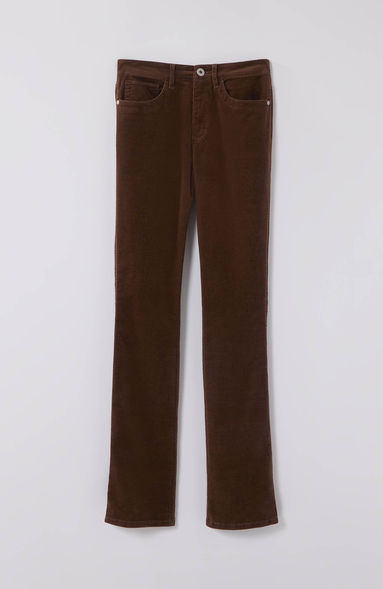 High-Rise Corduroy Boot-Cut Jeans