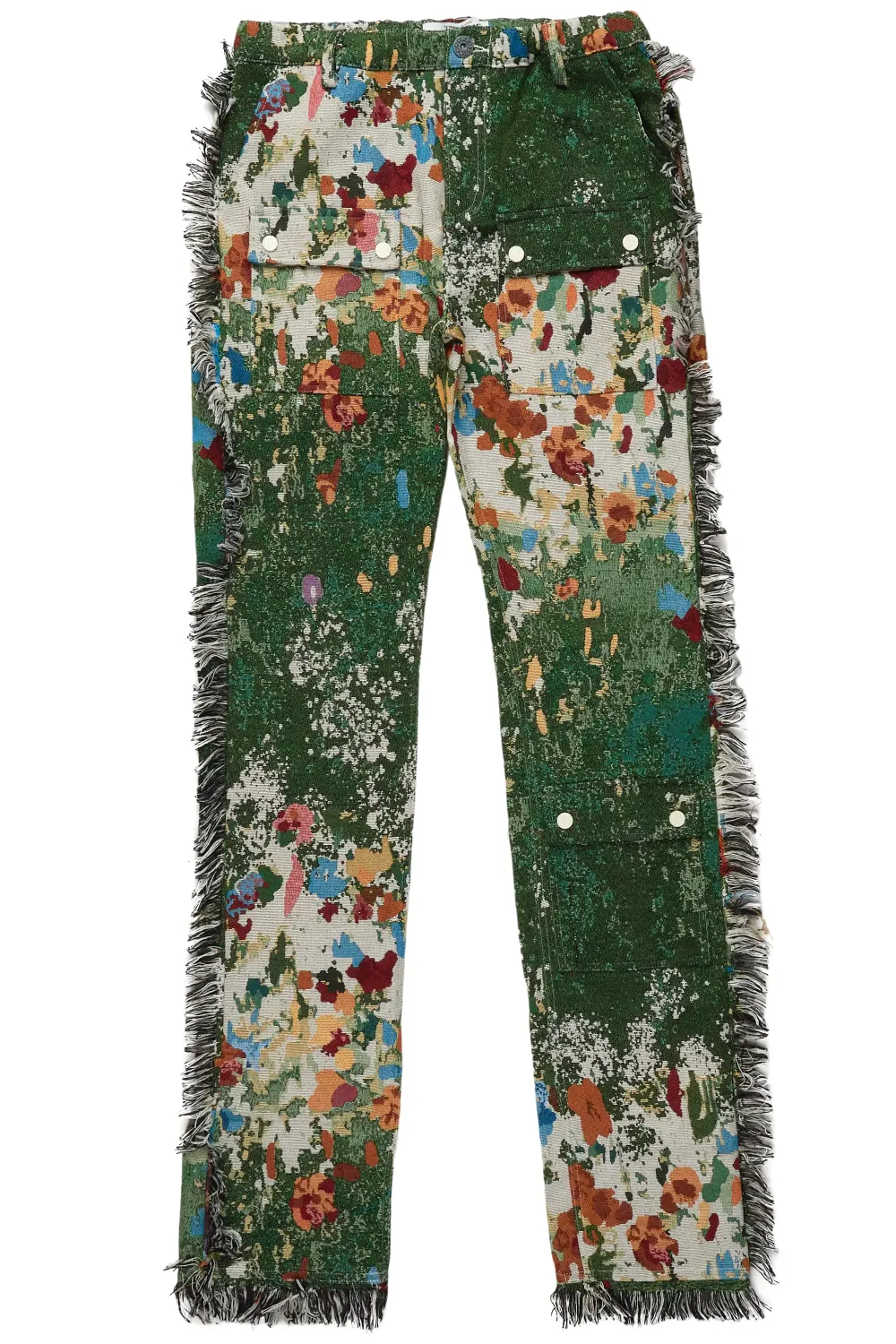 Qwin Green Tapestry Pants