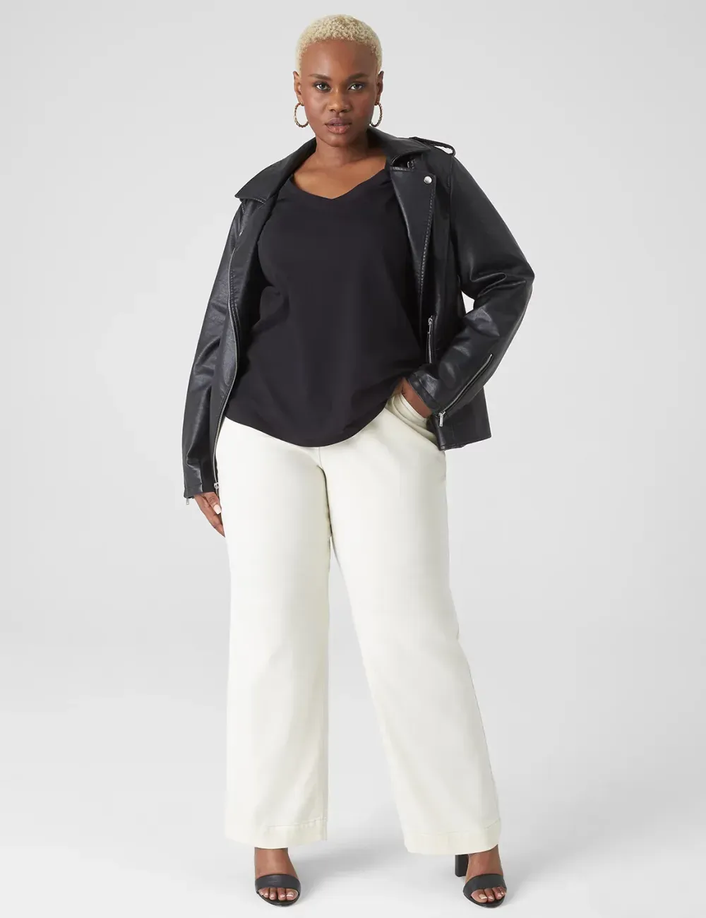 Modern Perfect Sleeve V-Neck Tee