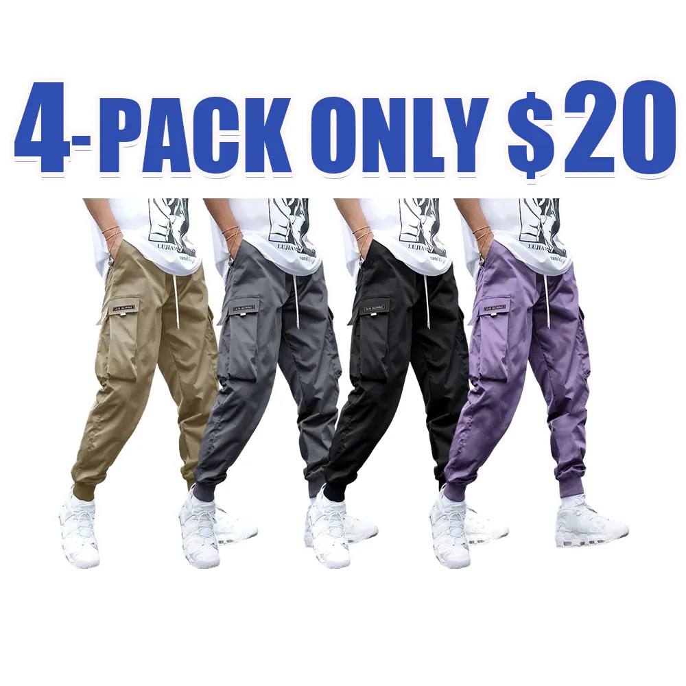 Men's Flap Pocket Drawstring Cargo Pants, Loose Drawstring Waist Jogger Trousers, Summer, Men Clothes, Please Purchase A Size Up