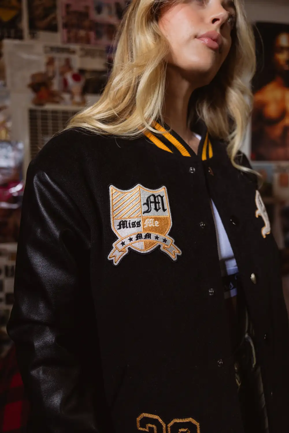 Nikkith Varsity Bomber Jacket