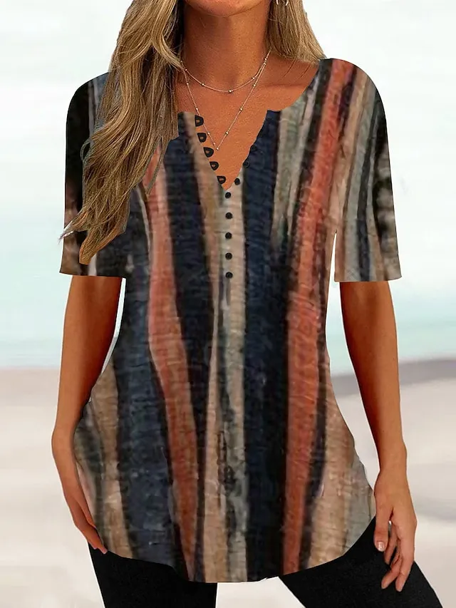(Clearance Sale⚡) Women's T shirt Tee Henley Shirt