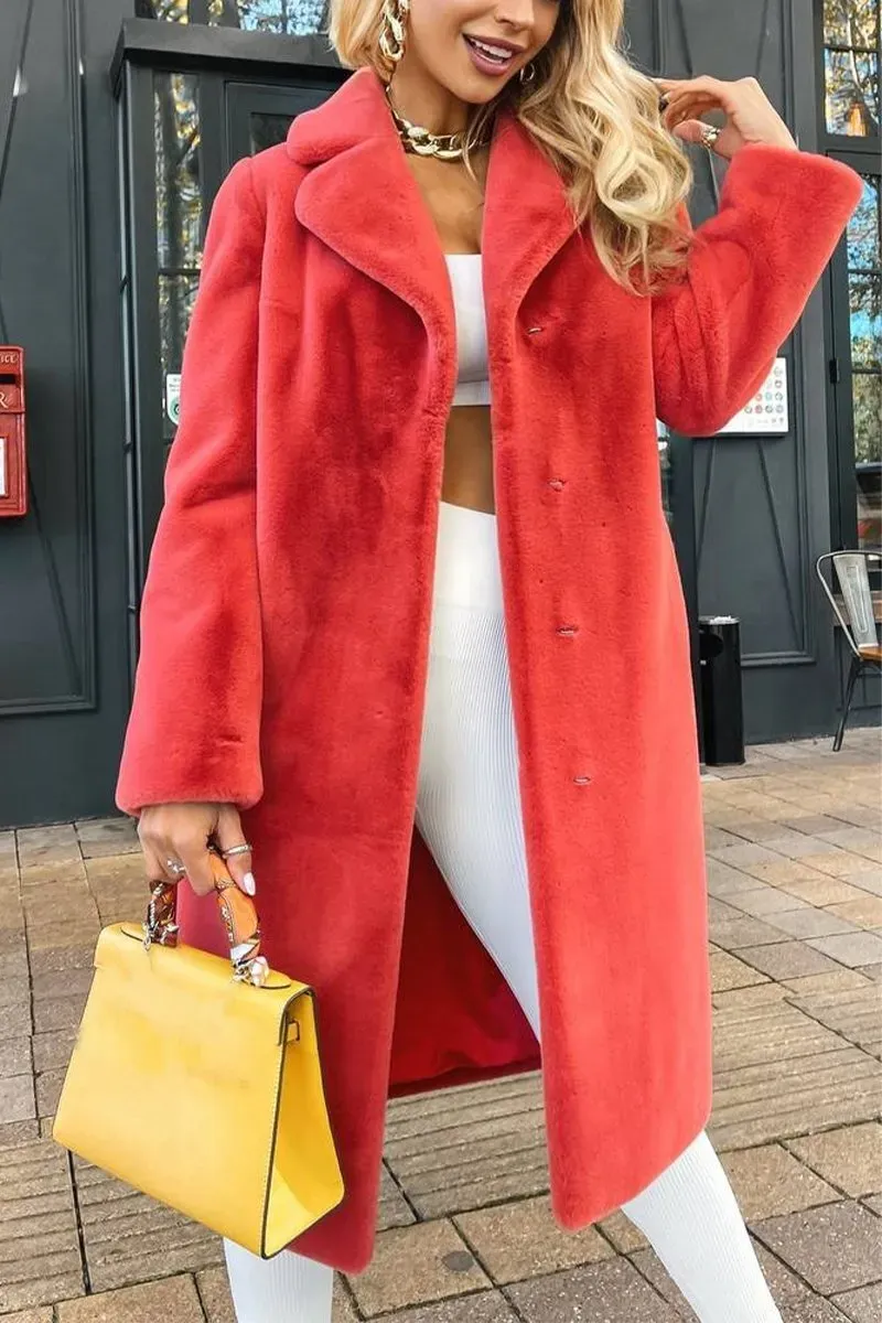 Chic Plush Wrap Coat