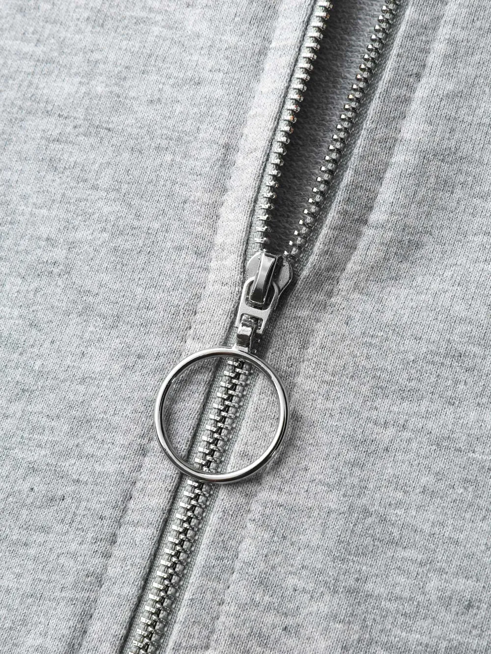 Cotton Dip-Dyeing Half-Zipper Hoodie