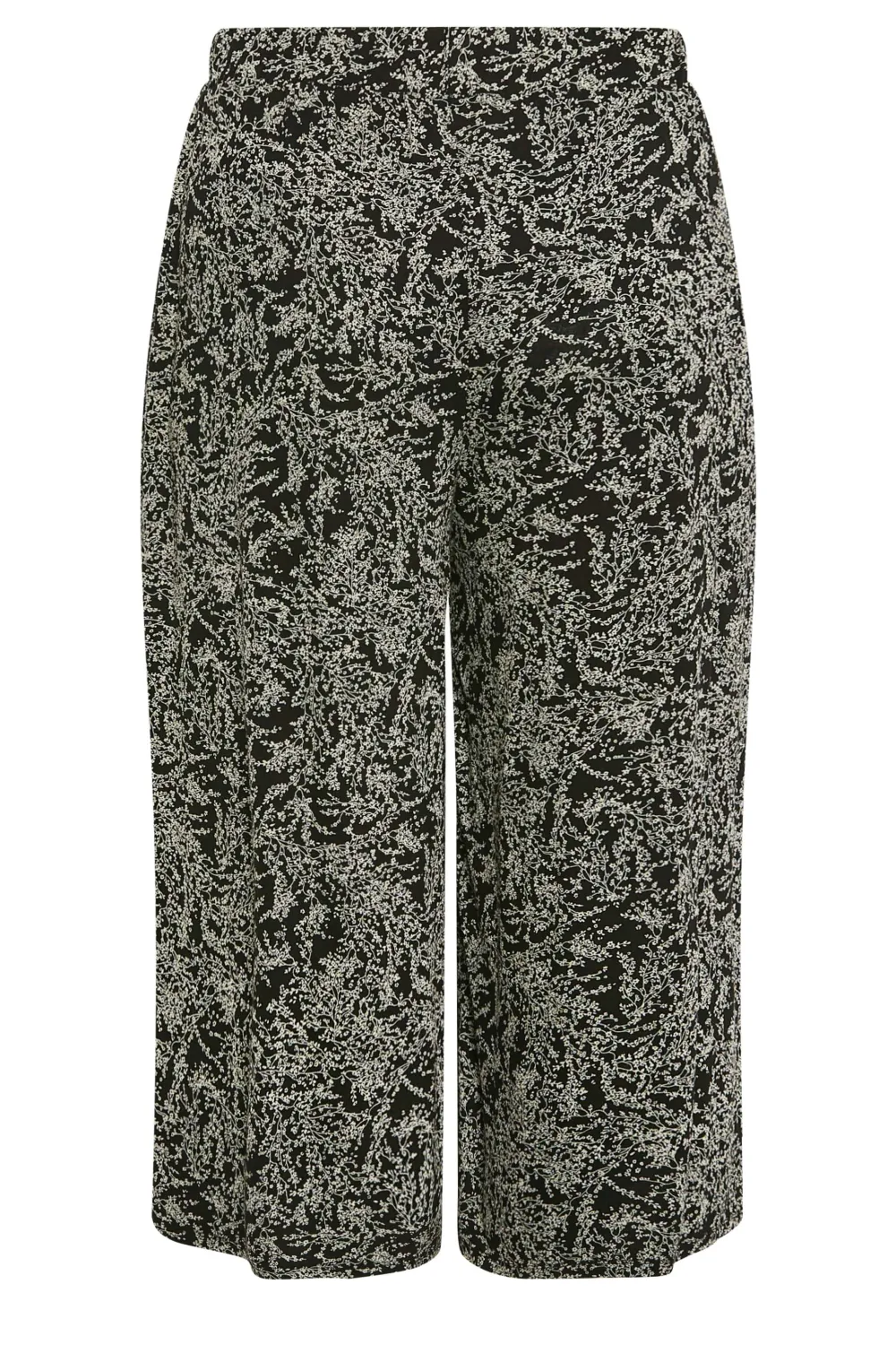 YOURS Curve Black Stretch Jersey Culottes