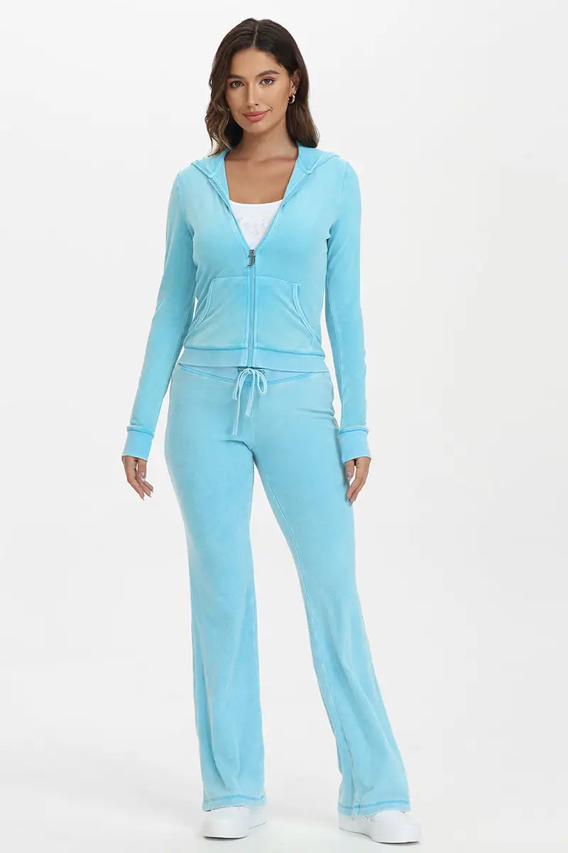 Big Bling Towel Terry Zip Hoodie