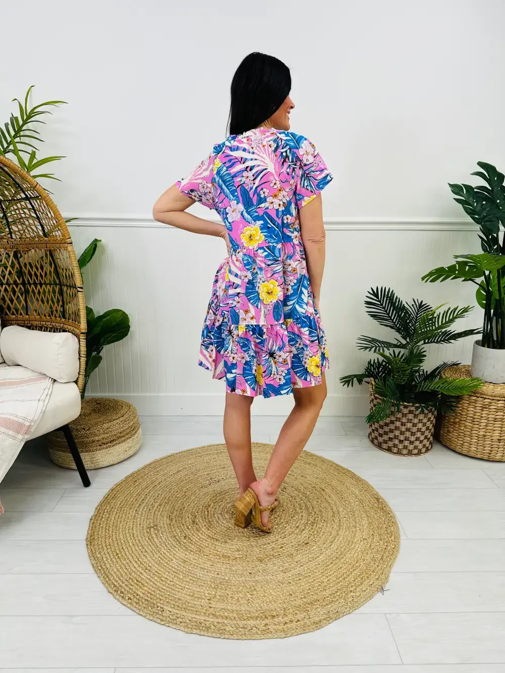 Bali Breeze Dress In Pink Combo