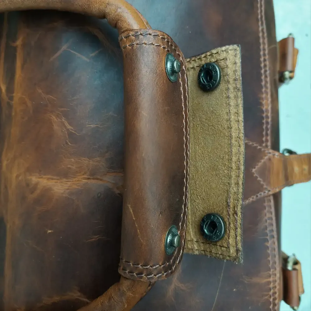 Beige Hard Wax Travel Bag