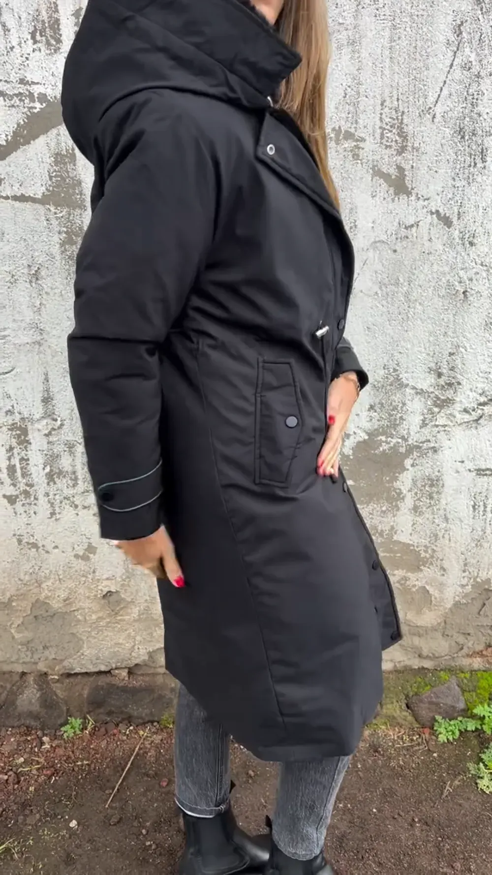 Classic Black Puffer Coat