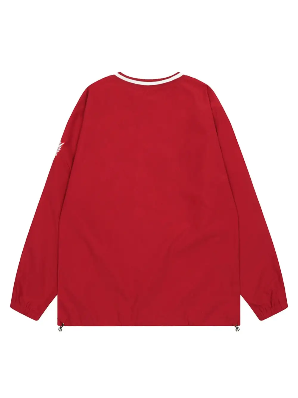 Retro Embroidered Monogrammed V-neck Sweatshirt - 2146