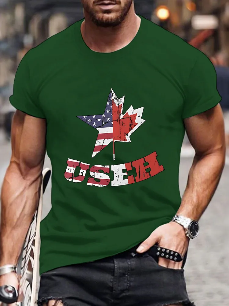 Men'S We Are Canada Strong We Will Never Yield To Tru.p T-Shirt