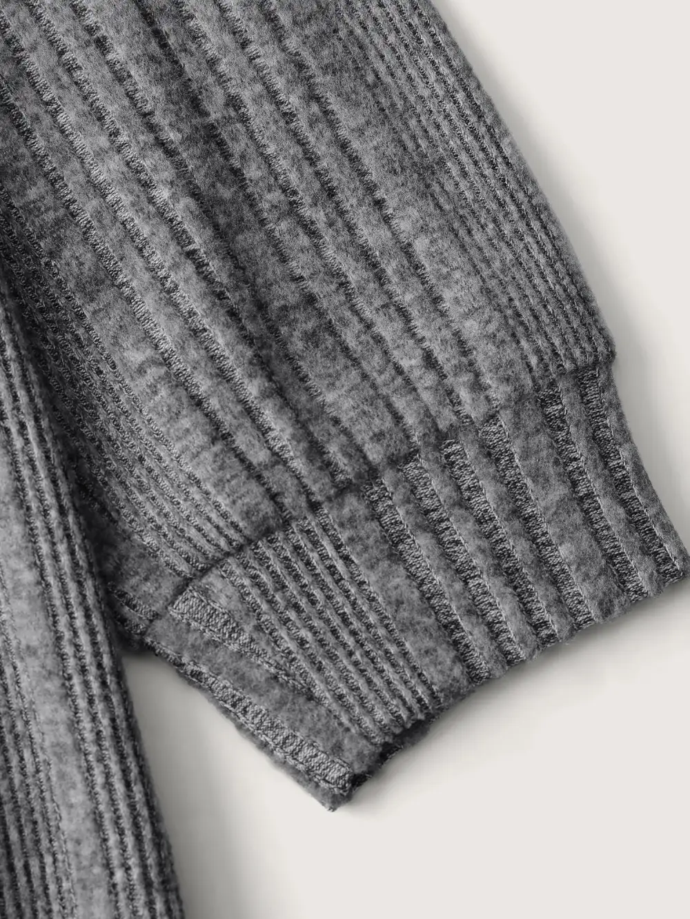 Off-Shoulder Textured Solid Sweatshirt