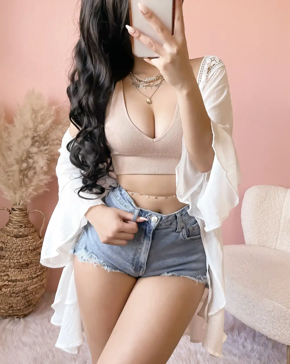 LIGHT AS A FEATHER BRALETTE TOP (BLACK)