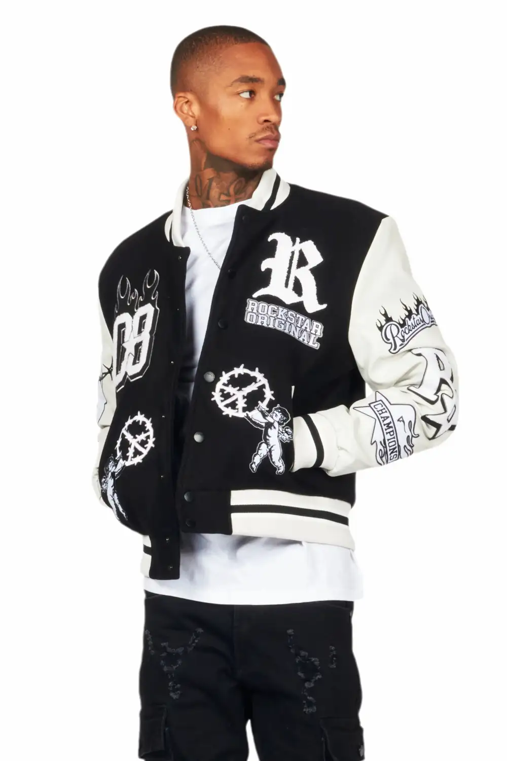 Rune Black Varsity Jacket