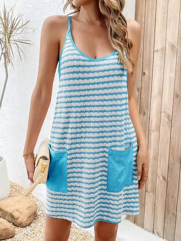 Women’s Mini Romper Dress – Built-In Shorts, Summer Outfit