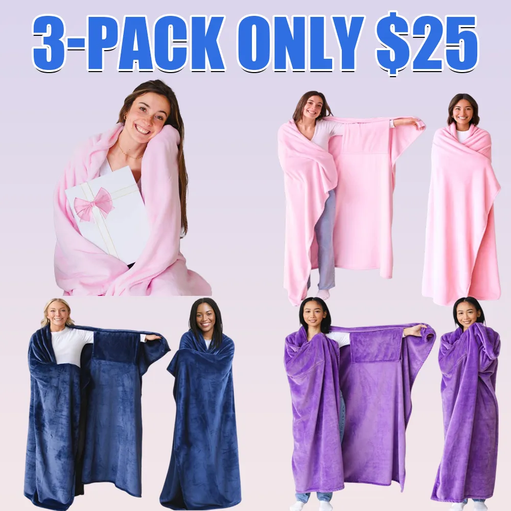 Wearable Blanket for Women, Adults & Teens – Cozy Sleeved Soft Blanket