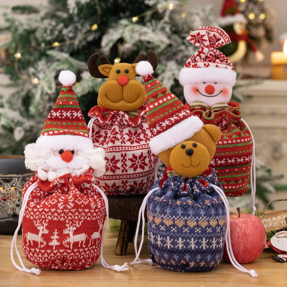 🎉Christmas Knitted Doll Gift Bags
