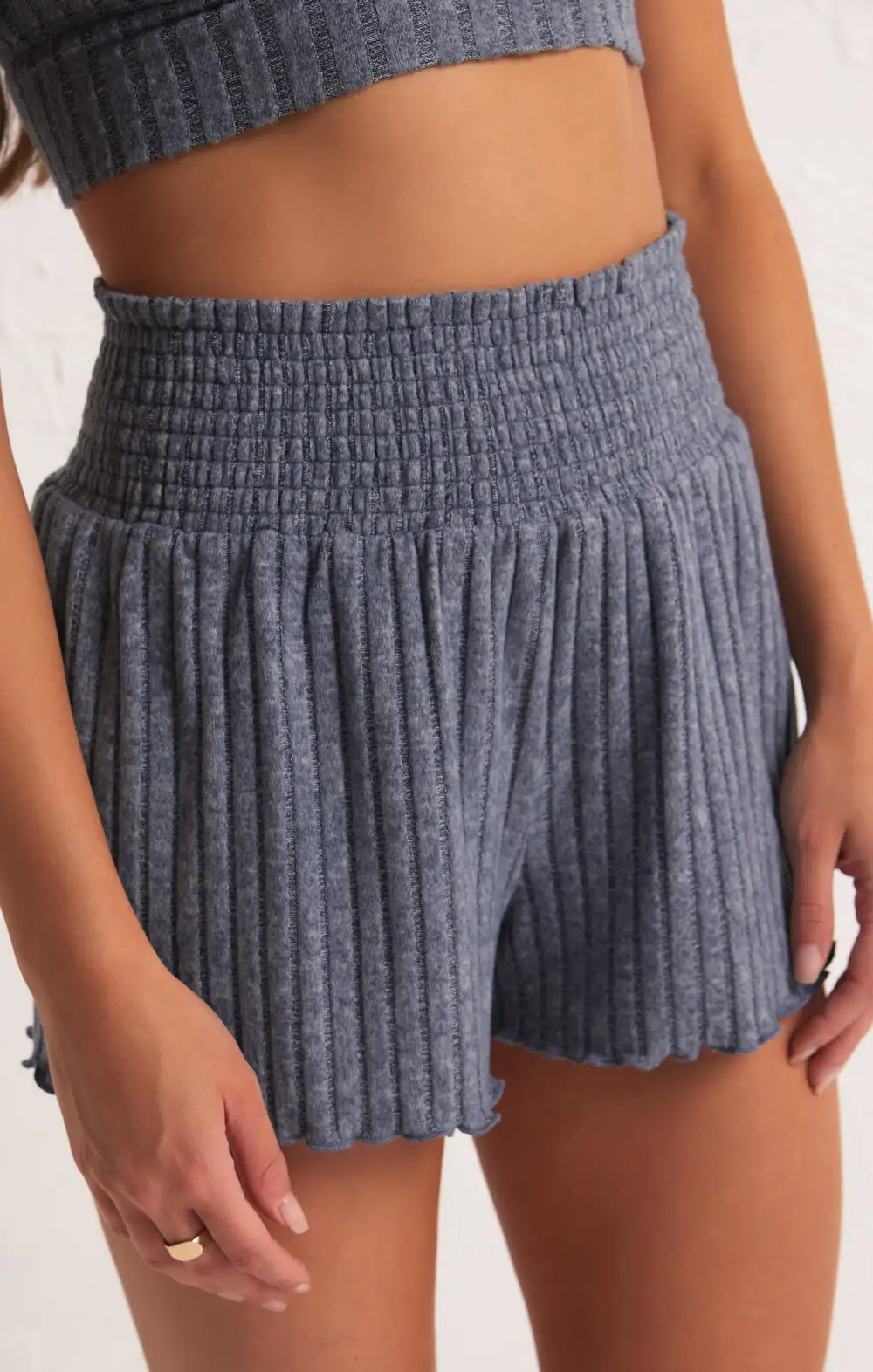 Dawn Smocked Rib Short