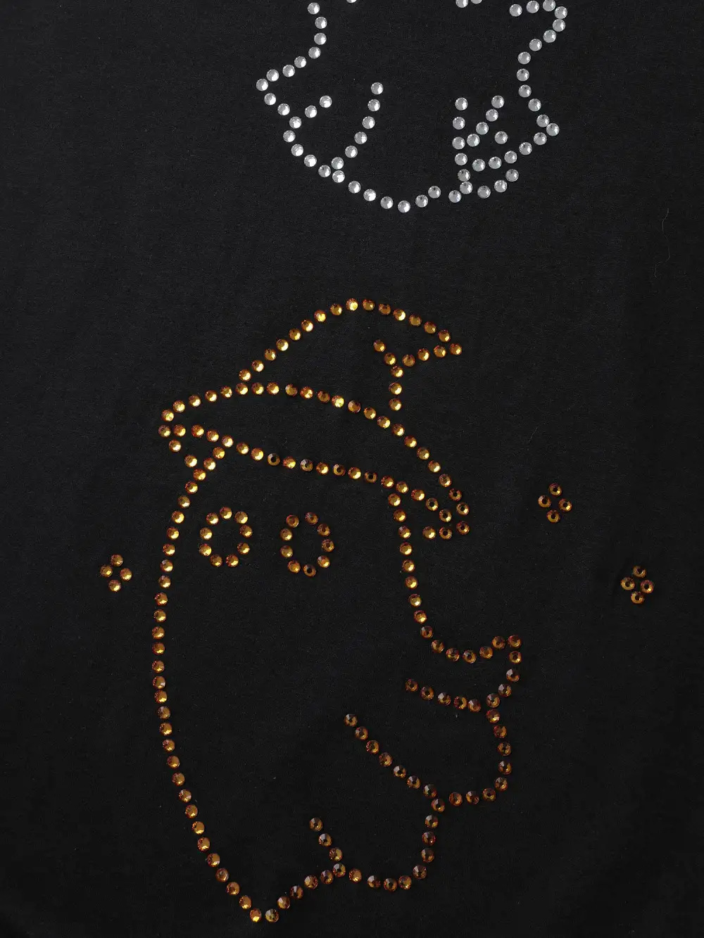 Happy Ghost Sequin Embroidery Sweatshirt