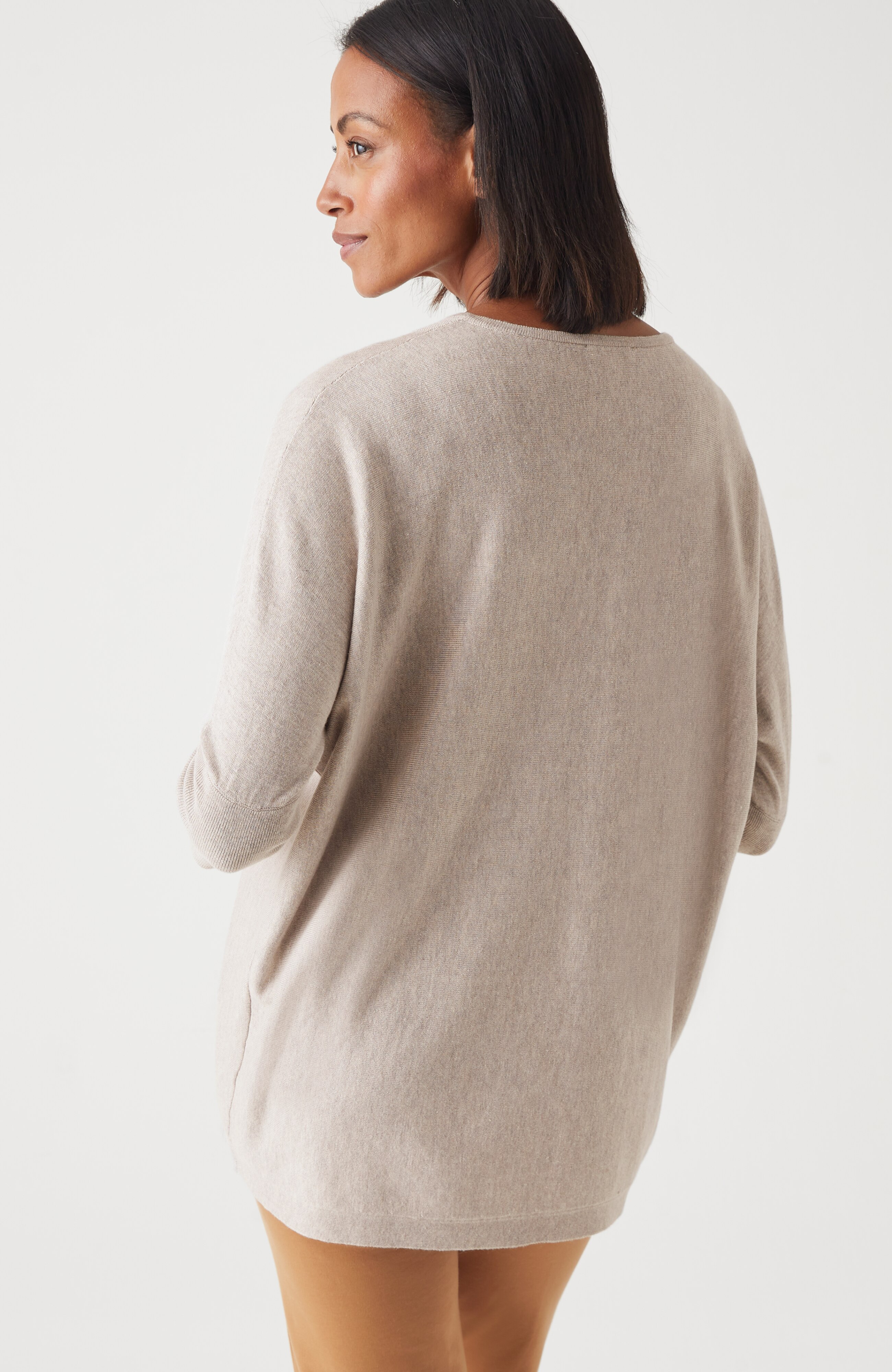 Pure Jill Oversized V-Neck Sweater