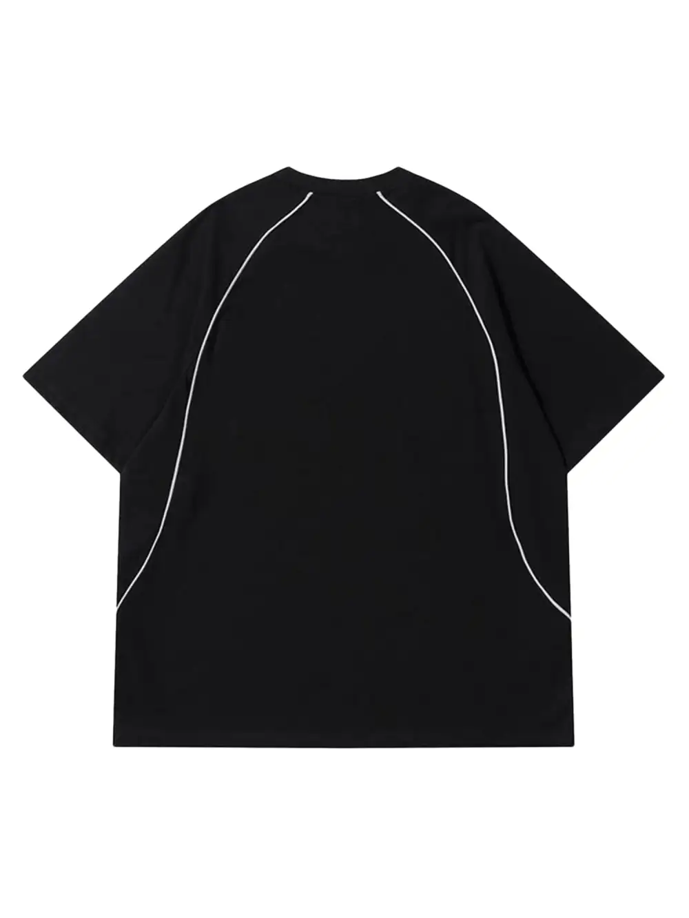 Retro Letter Print T-shirt - 1671