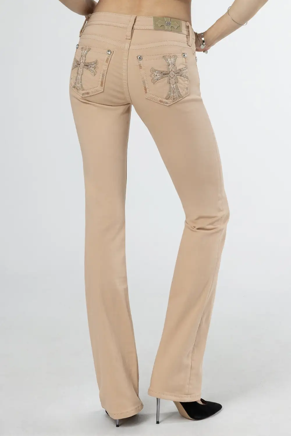 Subtle Cross Bootcut Jeans