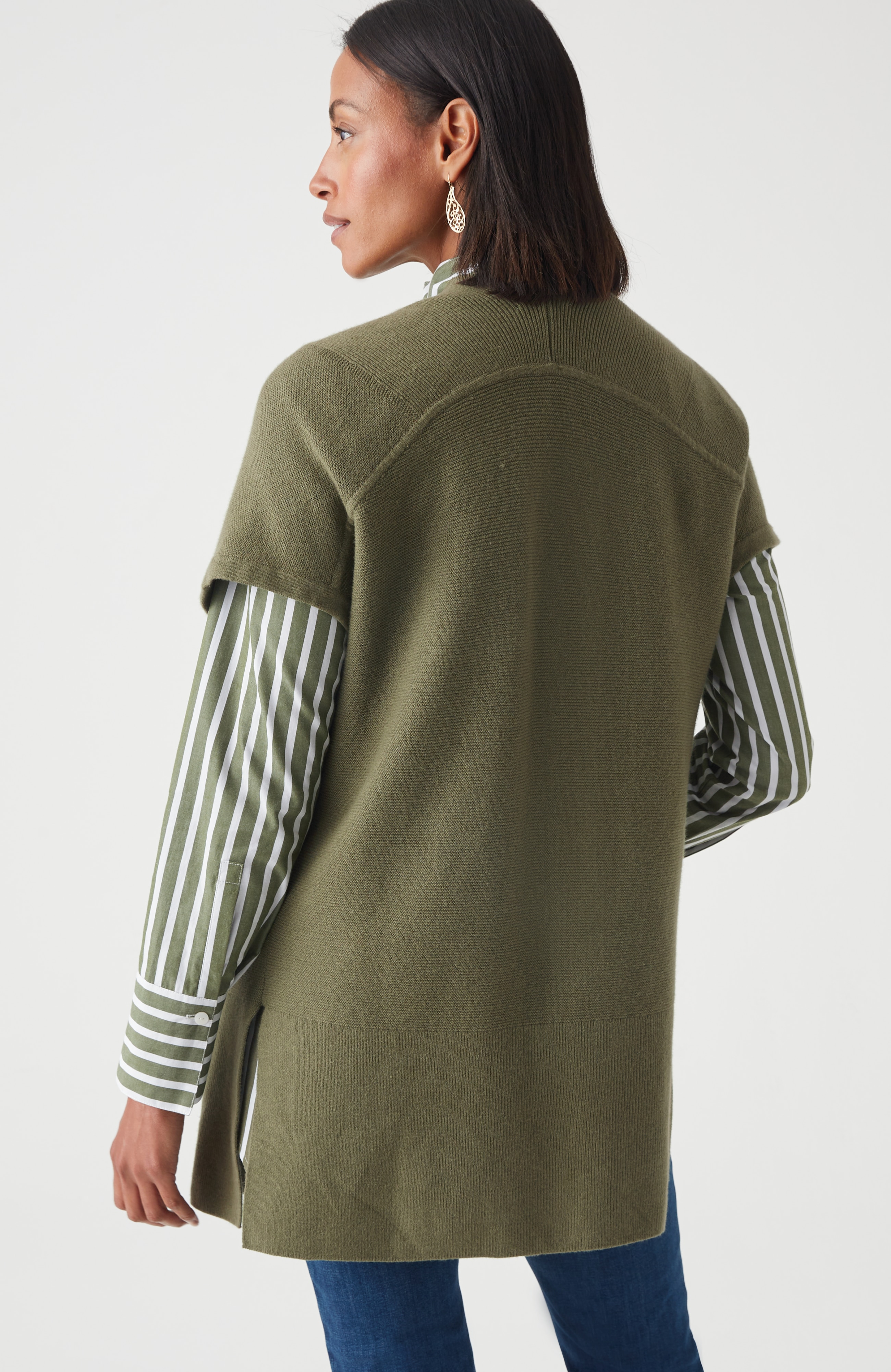 Mixed-Texture Gilet