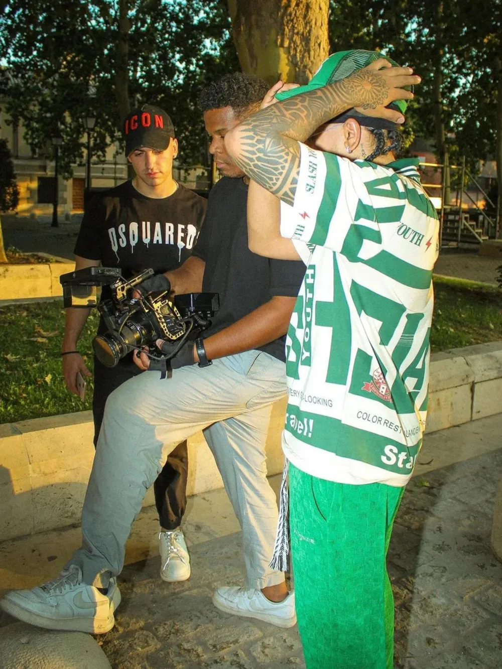 High Waist Straight Cotton Sweatpants -1284